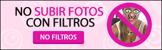 No aceptamos fotos que incluyan filtros